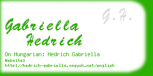 gabriella hedrich business card